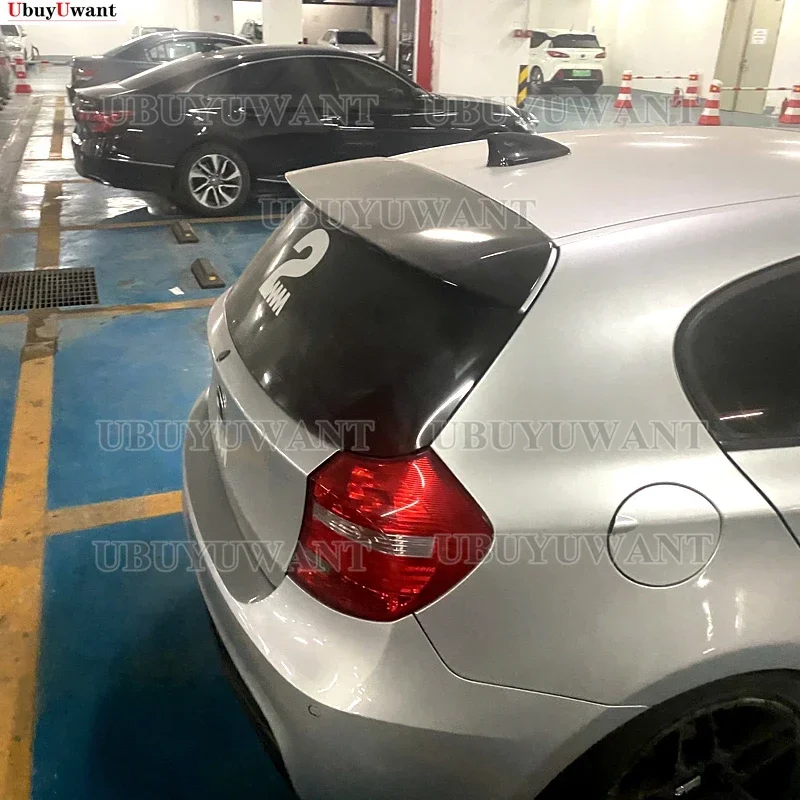 For BMW 1 Series E87 E81 Wholesale Carbon Fiber Rear Trunk Lid Car Spoiler Ducktail Lip Wings 2004 - 2011 116i 118i 120i 125i