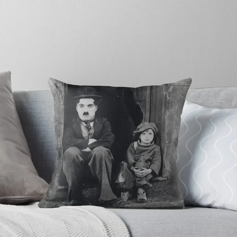 

Charlie Chaplin - The Kid Throw Pillow anime girl Elastic Cover For Sofa ornamental pillows pillow