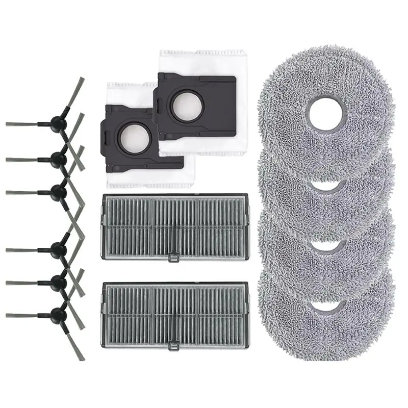 ABGH-Sweeping Robot Accessories Consumables Side Brush Filter Mop Pad Dust Bag Vacuum Cleaner Replacement Parts