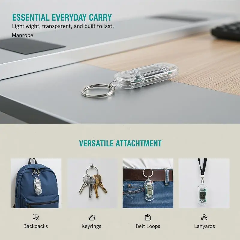 Montre de poche silencieuse élégante avec suivi du temps, 1 pièce, pendentif porte-clés pour l'étude, idéale pour la gestion du temps