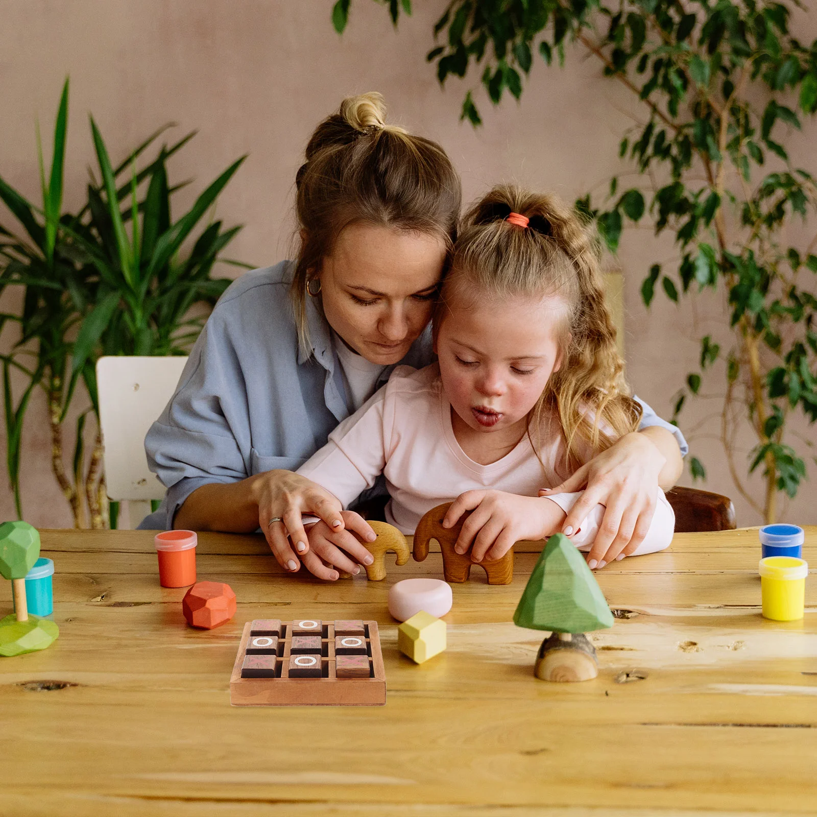 Wooden Blocks Toe Board Game Perfect For Home And Adult Gaming Nights Coffee Table Xo Chess Children'S Educational Game