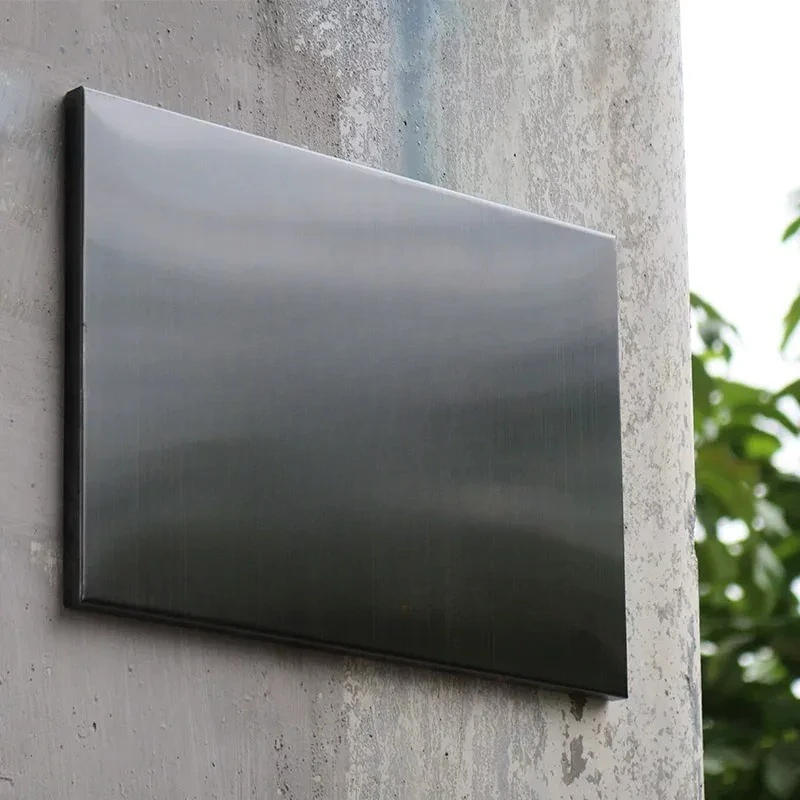 Custom Metal Signage, Stainless Steel & Acrylic Studio Plaque, Personalized Company Logo Door Plate