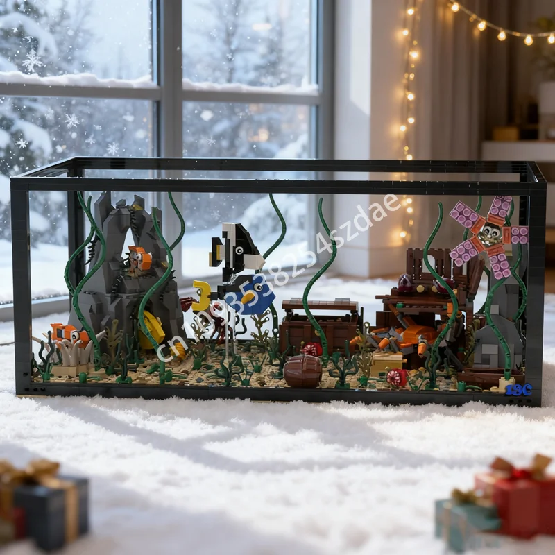 

1954pcs MOC Dory And Nemo S Aquarium Creator Model Building Blocks DIY Toys Creative Christmas Gift Idea Education Birthday