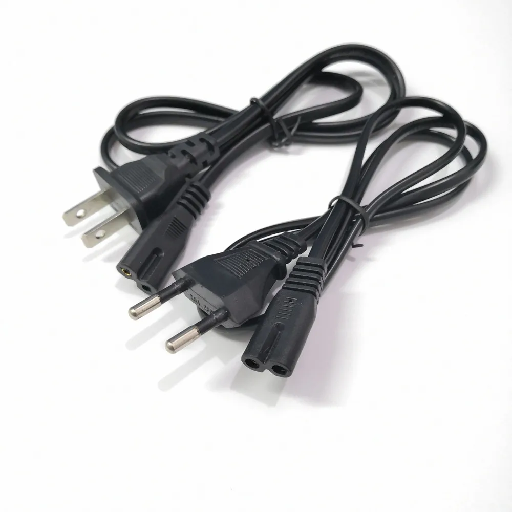 

200pcs Universal 1m 8 Eight Tail Power Supply Cable for PS2 PS3 Console US EU Plug