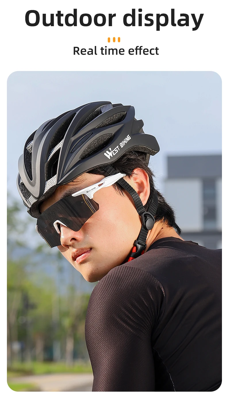 WEST BIKING Fahrradhelm Ultraleicht Integral Geformt 28 Belüftungsöffnungen Farbverlauf Verstellbare Größe M L Rennrad MTB Fahrradhelm Unisex – Detail 25