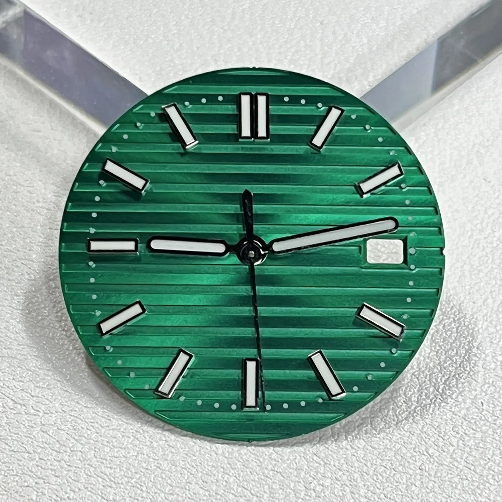 Quadrante Nautilus da 31 mm quadrante NH35 quadrante verde quadrante luminoso adatto per accessori movimento NH35/NH36 quadranti orologi