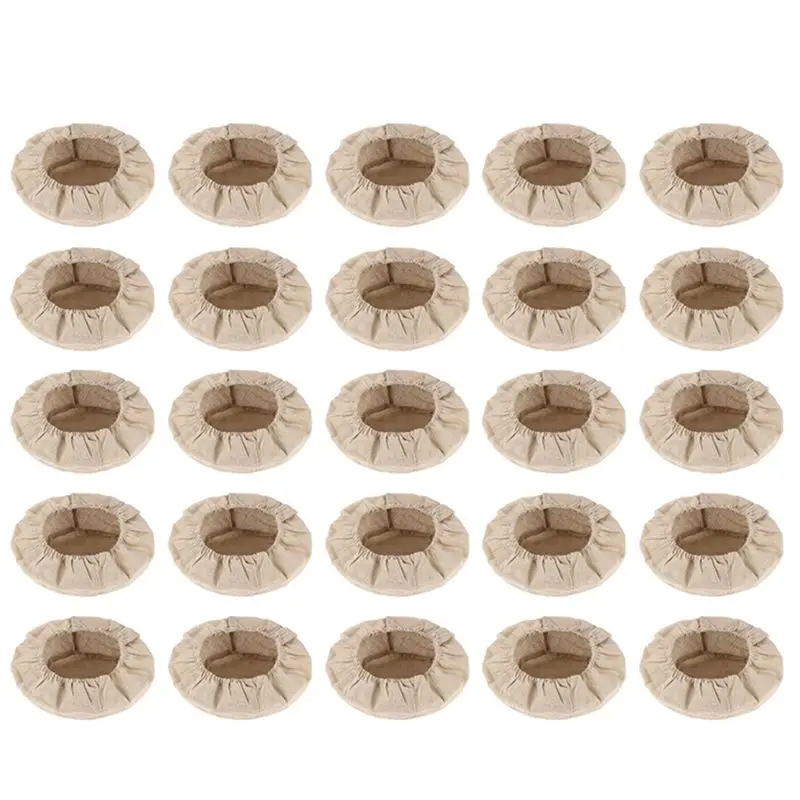 

AB46-25X Round Bread Proofing Basket Cloth Liner Sourdough Banneton Proofing Cloth Natural Rattan Baking Dough Basket Cover