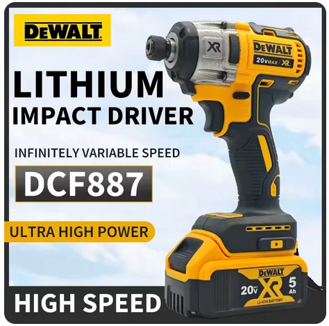 DEWALT DCD887 20V MAX 브러시리스 무선 드릴 205Nm 임팩트 드라이버 전기 드라이버 전동 공구(DCD887 배터리 포함)