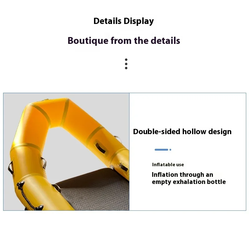 Draagbaar luchtkussen Dual-Purpose ijswater opblaasbare reddingsapparatuur Ice Surface Liferaft