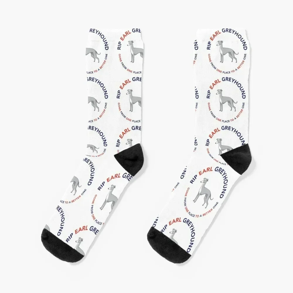 

Earl Greyhound Socks floral heated happy christmas stocking Socks Female Men's