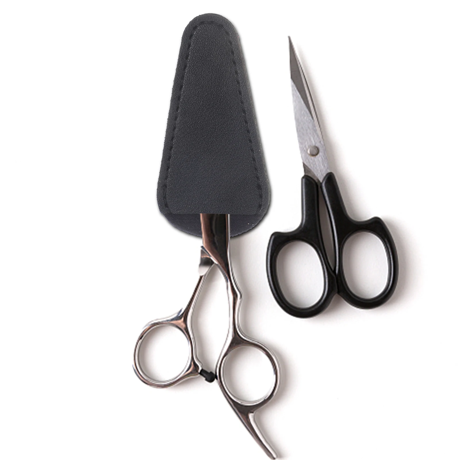 

3Pcs Hair Scissors Cover Premium Case Black Rosy Beige Protective Sleeve for Hairdressing Tools Barber Accessories