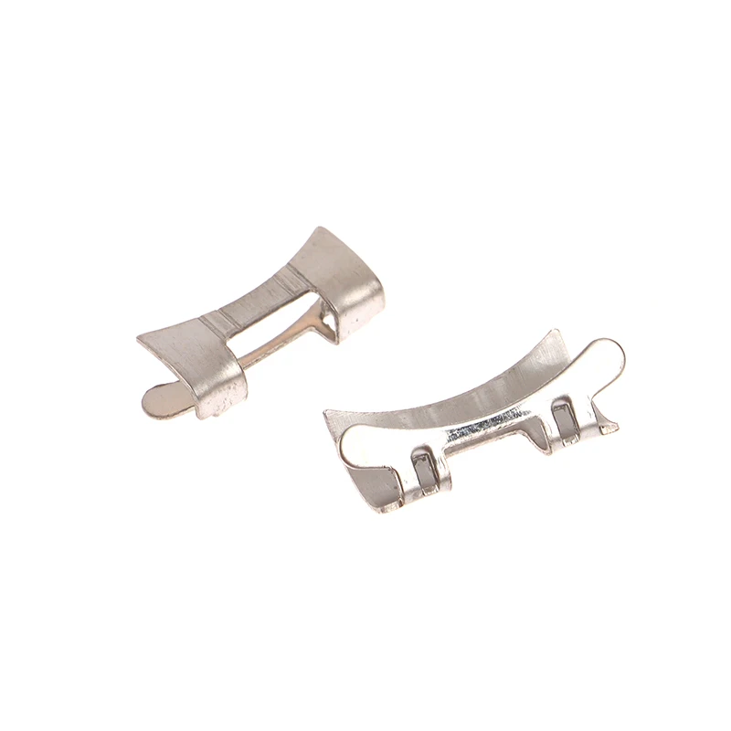 1Pc Stainless Steel Flat Curved End Watch Strap Connector 14/15/16/17/18/19/20/21/22/23/24MM Metal Band Link Connector