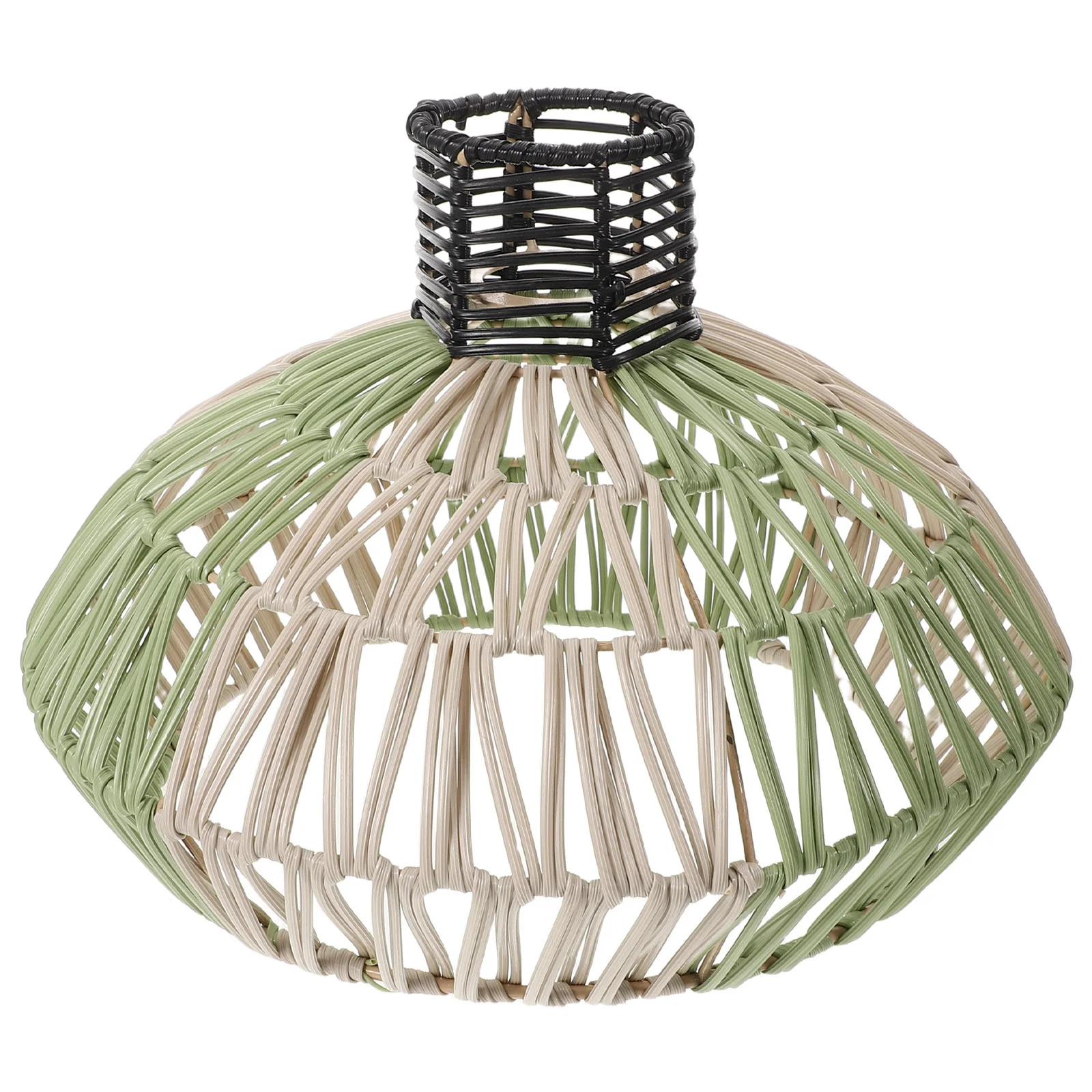 

Woven Lampshade Handwoven Bohemian Pendant Shade Rustic Ceiling Light Cover For Living Room Bedroom Cage Style Braided