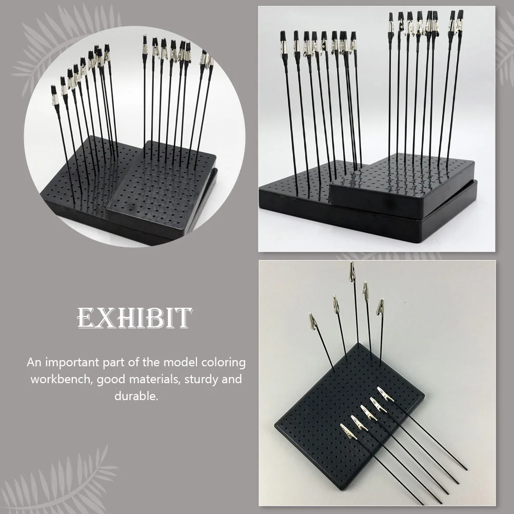 Model Coloring Table DIY Clip Base Miniatures Bamboo Stick Modeling Tool Holder Metal Clips Clamps