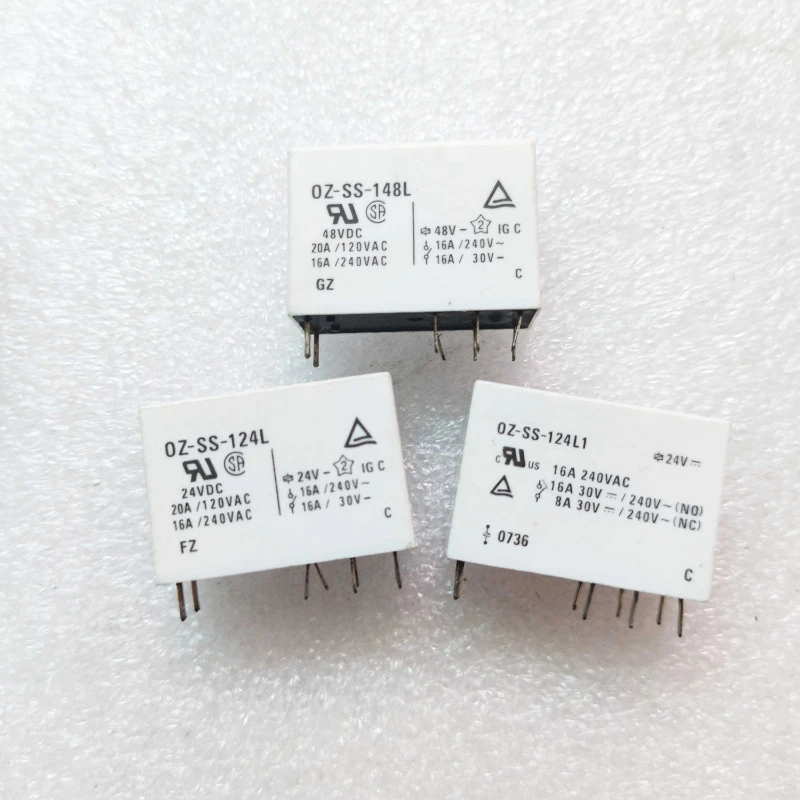Free Shipping 100% NEW Original OZ-SS-148L1 0Z-SS-148L1 OZ-SS-148 0Z-SS-148 48VDC 48V 16A 8-pin Miniature Power PC Board Relay