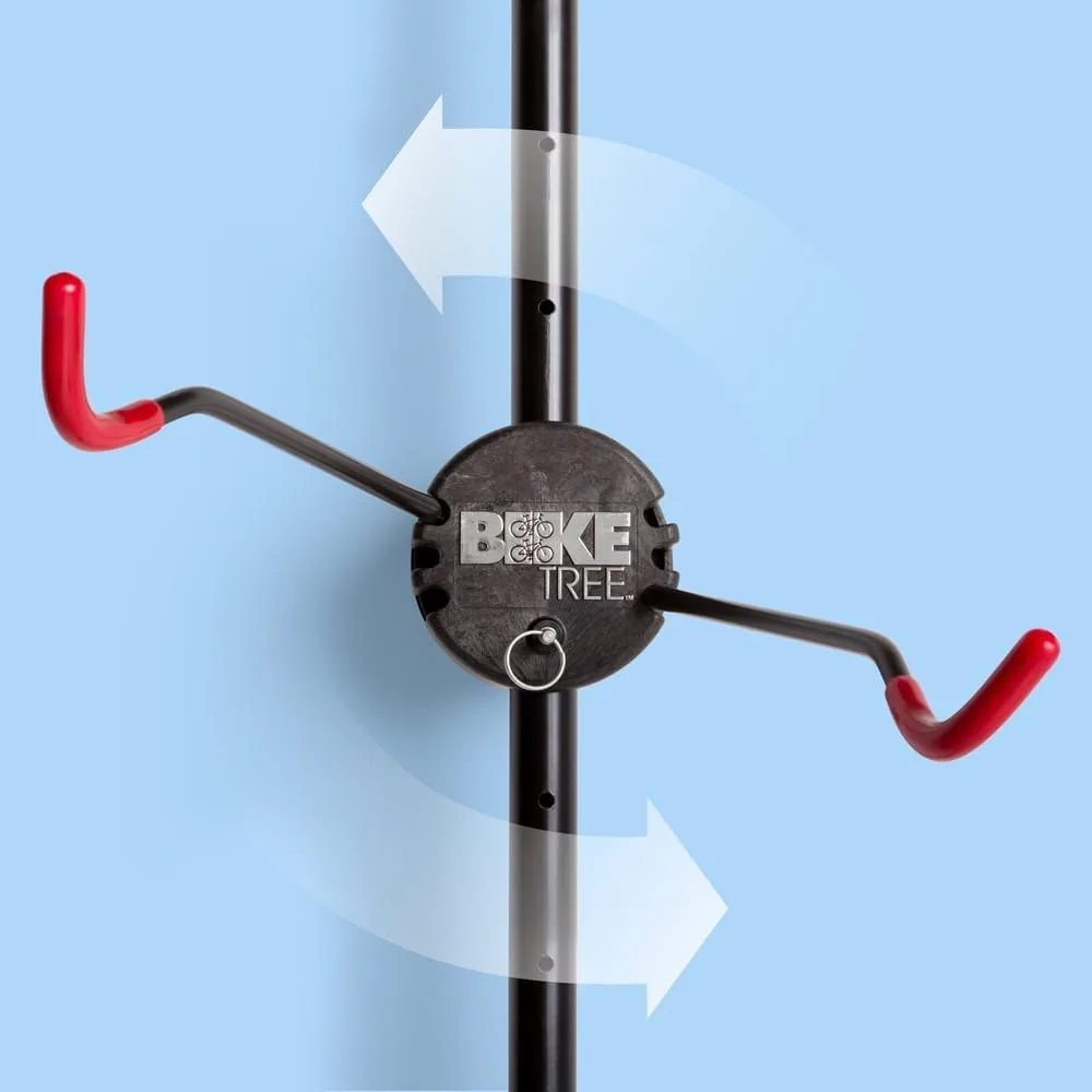 두 대의 자전거 거치대 – 비장착형 자전거 랙 – 모든 크기의 자전거에 맞는 조절 가능한 허브 – 최대 100파운드까지 지원