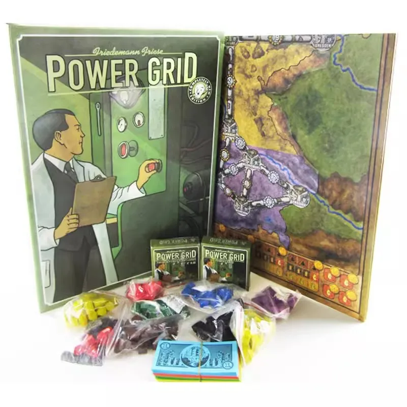 Power Grid Board Game with English Version 2-6 Players Family/Party Funny Table Game Friends Entertainment Strategy Game