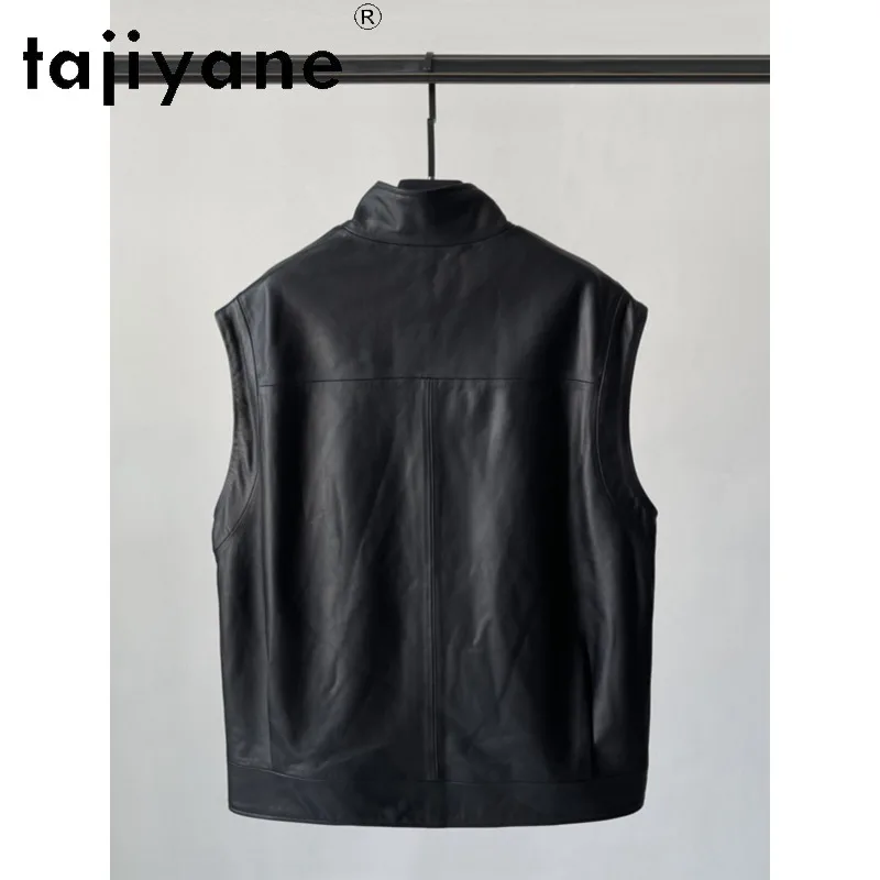 TAJIYANE Real Leather Veste Femme Korean Coats Stand Collar Black Sheepskin Leather Jackets for Woman Mid-length Куртка Кожаная
