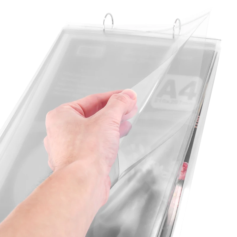 ABXH A4 Многосторонняя откидная подставка для карточек со съемной этикеткой, держатель для бизнес-менеджей