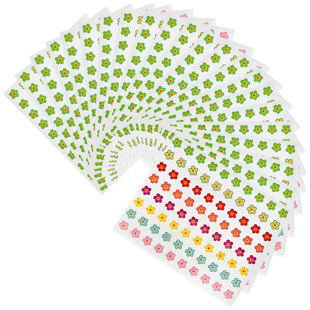 

Наклейки с маленькими цветочными узорами для учителей, декоративные мультяшные наклейки для скрапбукинга, украшения для вечеринок, детского сада