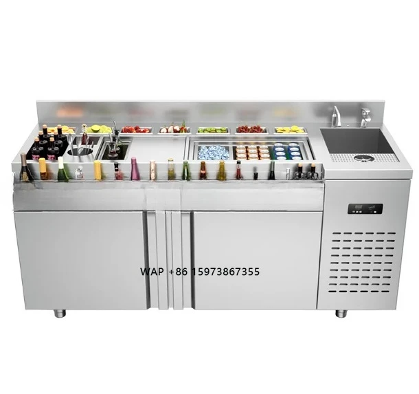 Model Bartender Operating Platform Fridge Bartender Refrigeration to the Bartender for Whiskey Water Hotels Restaurants Coffee
