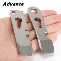 1pc Titanium Alloy Multi-function Bottle Opener Wrench Keychain Pendant Accessories Outdoor EDC Tool