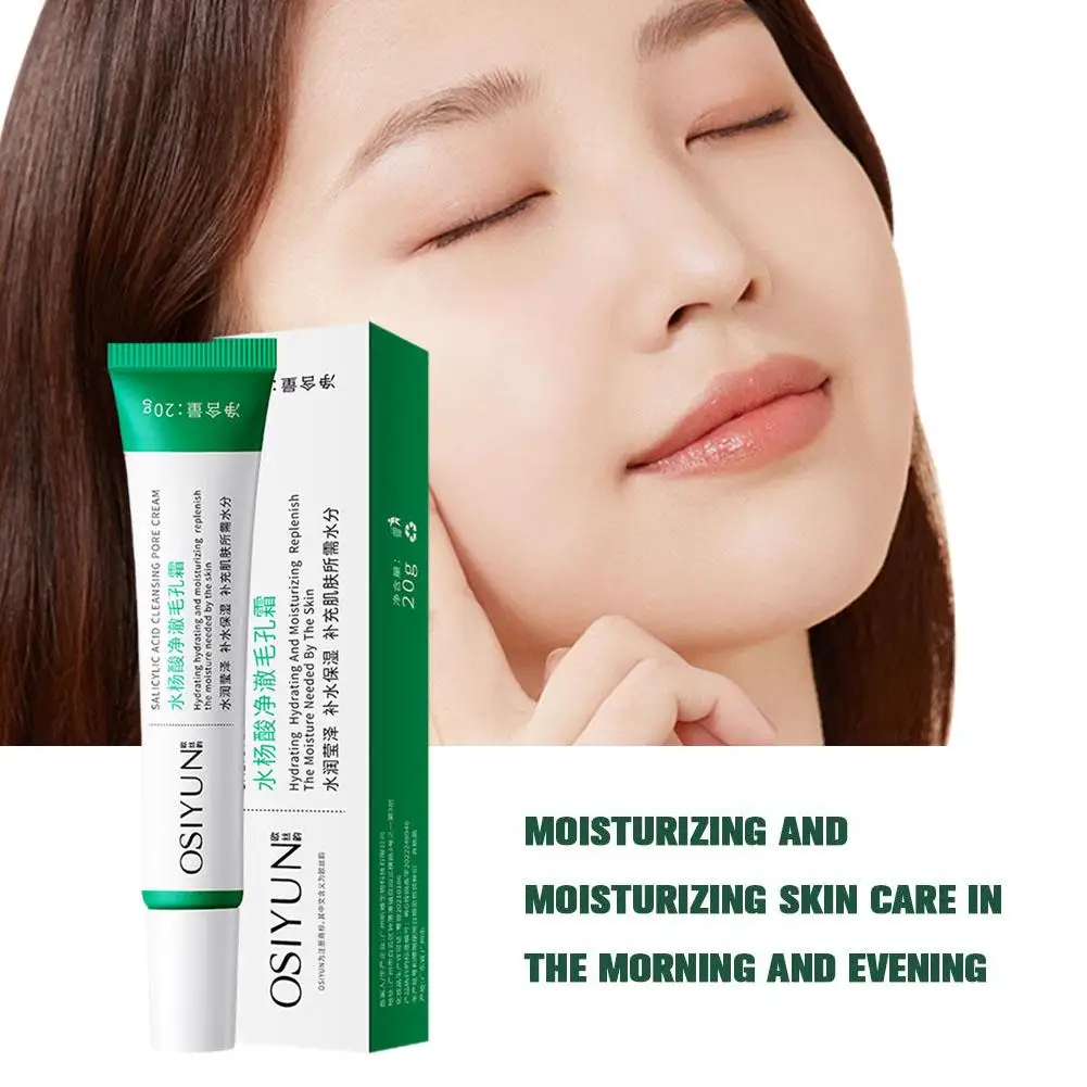 Salicylic Acid Pore Shrinking Cream Quick Elimination Korean Product Blackehead Smooth Face Remove Skin Tighten Pores Large O2g8