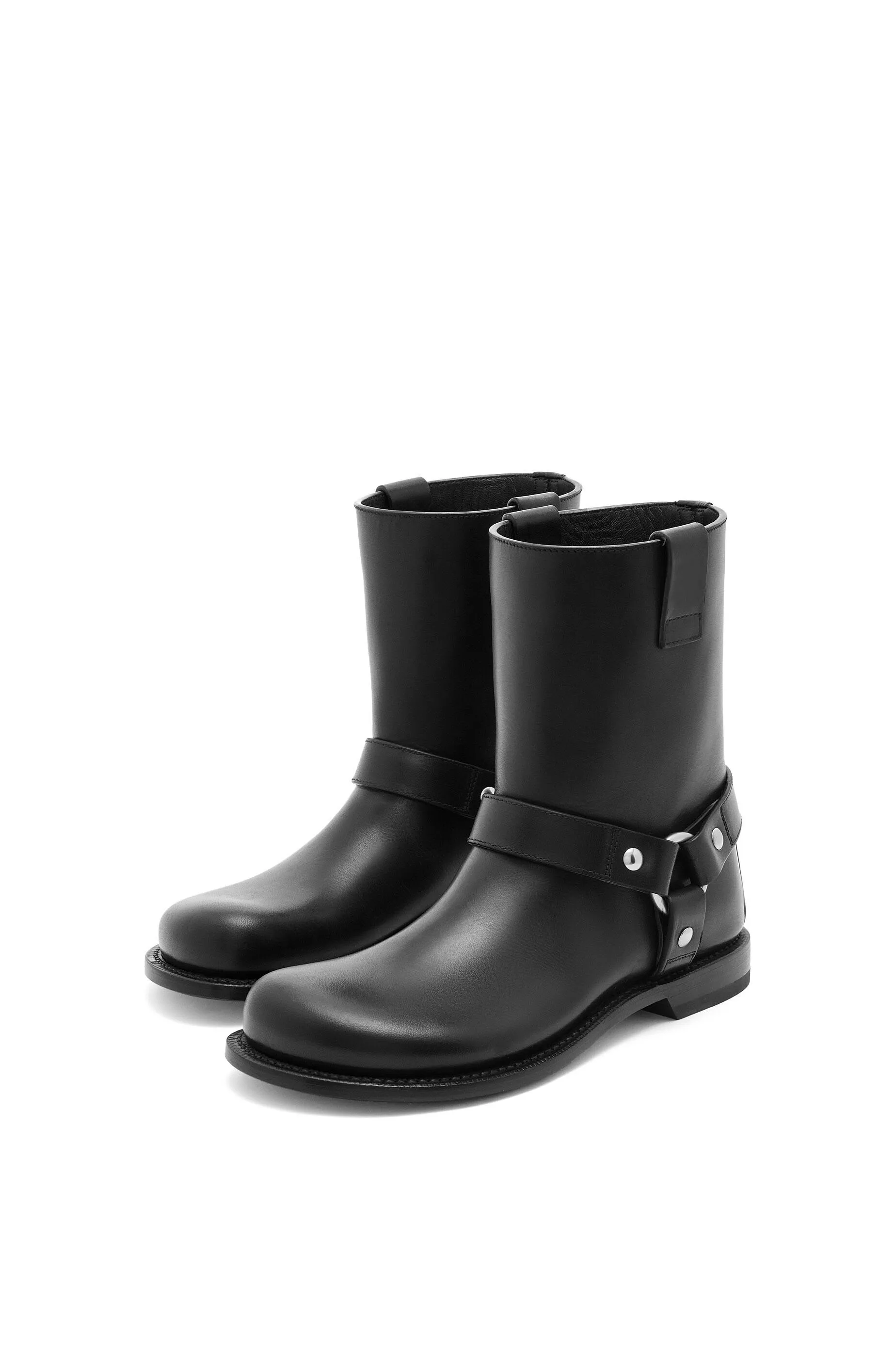 Women's Campo Biker Boot In Calfskin Black Boots