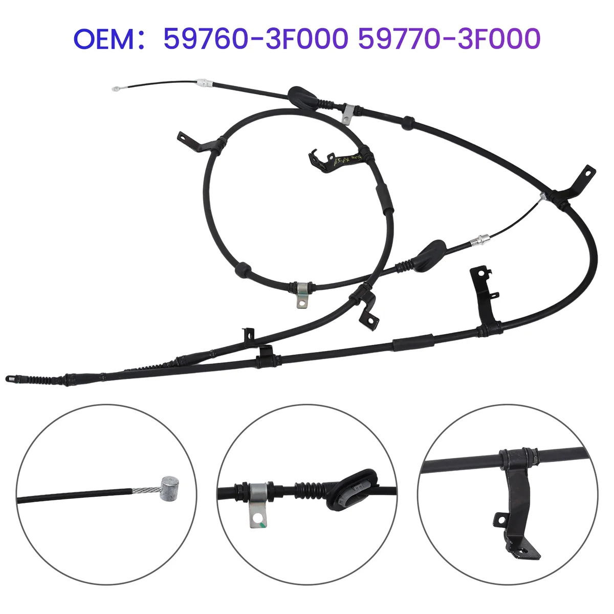 

Car Parking Brake Cable Assembly- LH/RH 597603F000 597703F000 for Kia Amanti 2003-2006 Opirus 2003-2006