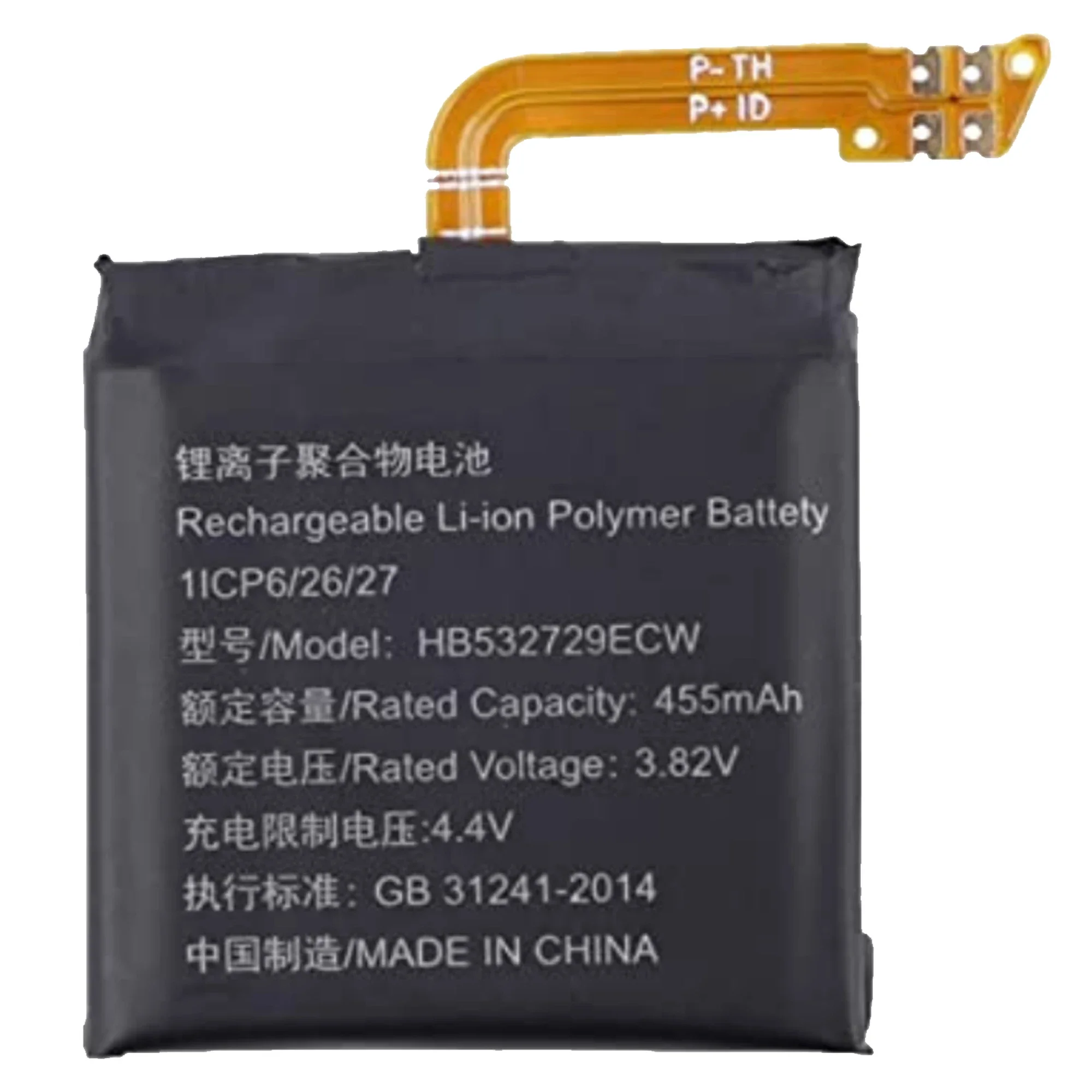 Bateria original para relógio Huawei, HB532729ECW, 455mAh, GT2 46mm, GT3 46mm, JPT-B19, JPT-B29, Ferramentas gratuitas