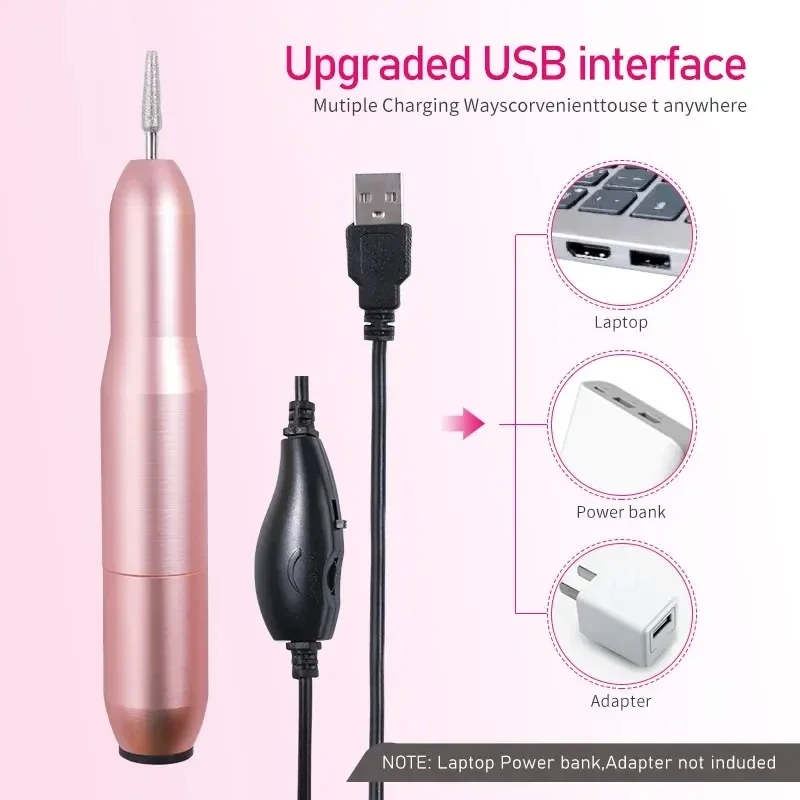 プロ用電動ネイルドリルマシン - 旋盤サンダー マニキュア ミリングペン機器