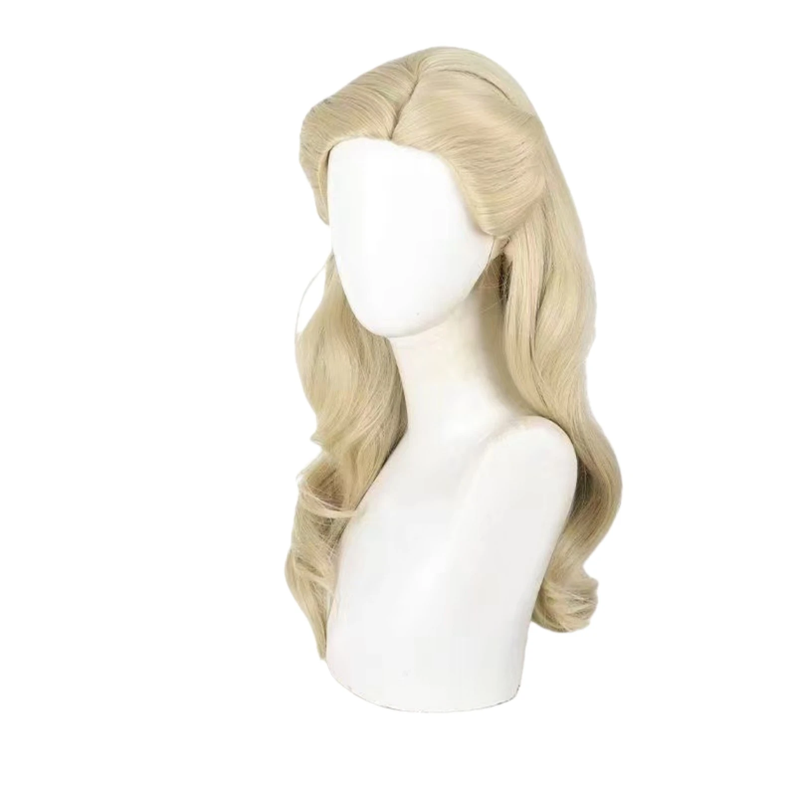 Wicked Glinda Cosplay Wig Women Golden Curls Long Hair Heat Resistant Wig Cosplay Costumes Accessory Prop Halloween Party