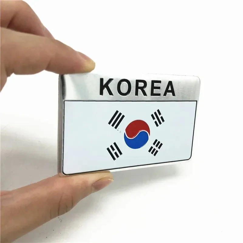 خريطة ثلاثية الأبعاد للألمنيوم الكوري الوطني ، شارة تصميم دراجة نارية للسيارة ، شارة شعار ، ملصق لهيونداي ، كيا ، KN ، سانج يونغ ، إكسسوارات