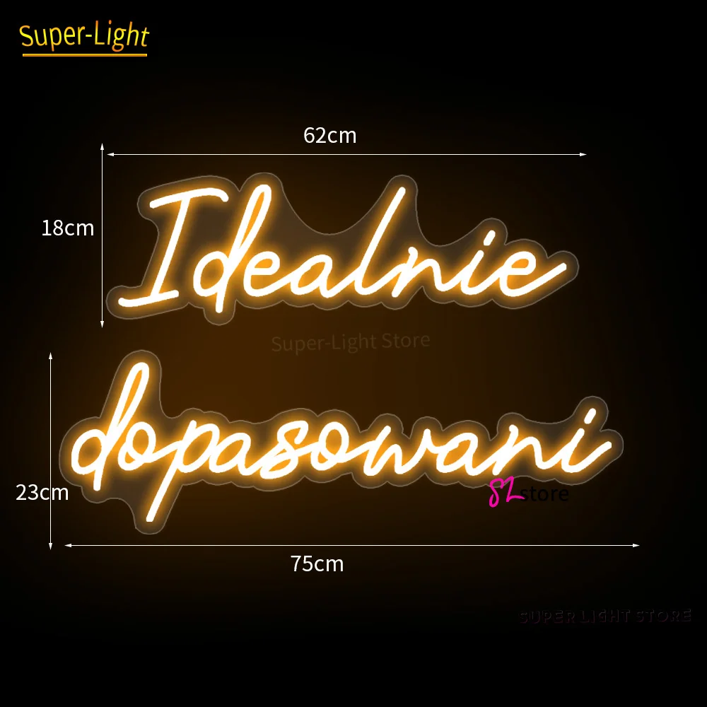 Imagem -03 - Luz de Néon Led Personalizada para Decoração Doméstica Grande Neon Sign Nome Sinal Perfeitamente Combinado para Casamento Quarto de Aniversário 75cm