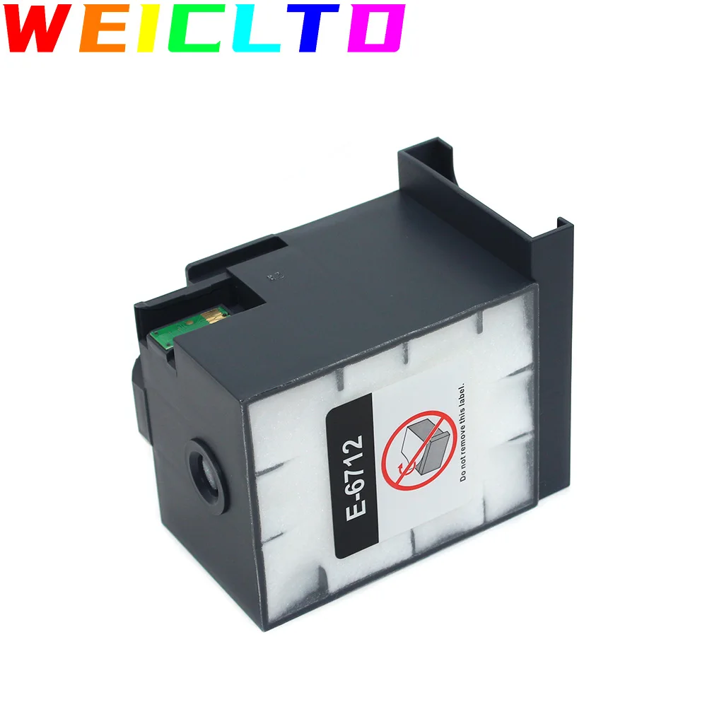 Tanque de tinta de manutenção t6712 para epson WF-8590DWF dtwf d3twfc DTWFC WF-8591 WF-8593 WF-R8590 WF-R8590DTWF d3twfc dtwfc WF-R8591