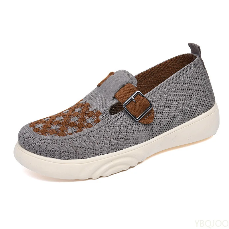 جديد الصيف جوفاء تنفس شبكة السيدات أحذية الأدبية الرجعية شقة المرأة الصنادل الأحذية الراحة موضة باوتو أحذية نسائية