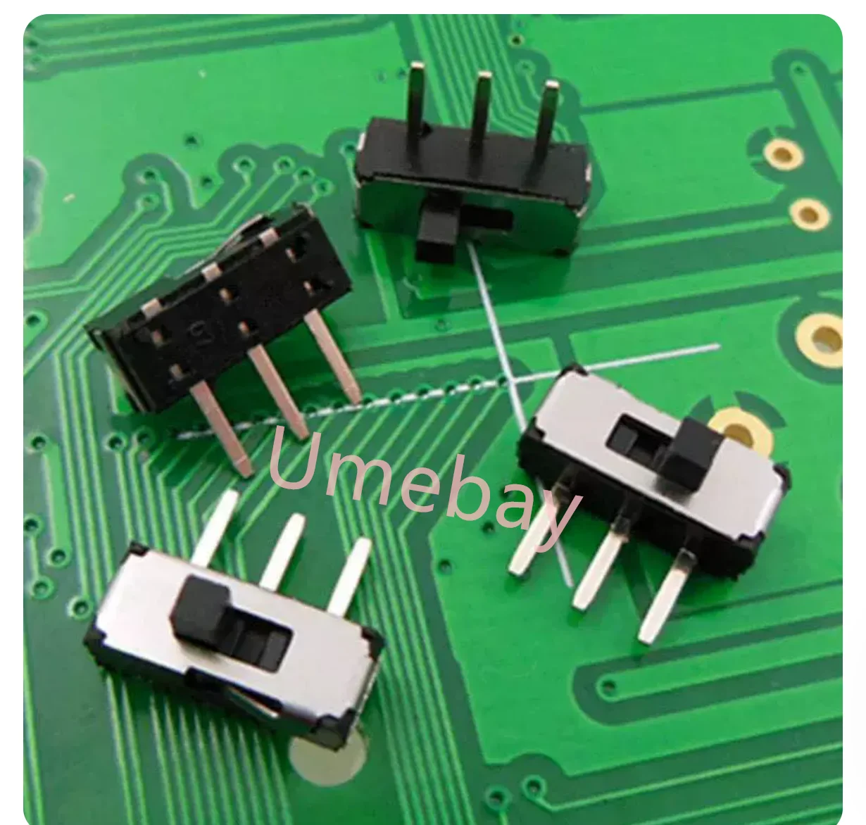 50 pieces, Integrated circuit sliding toggle switch, 1P2T, MSK12D19G2/3/4MM,