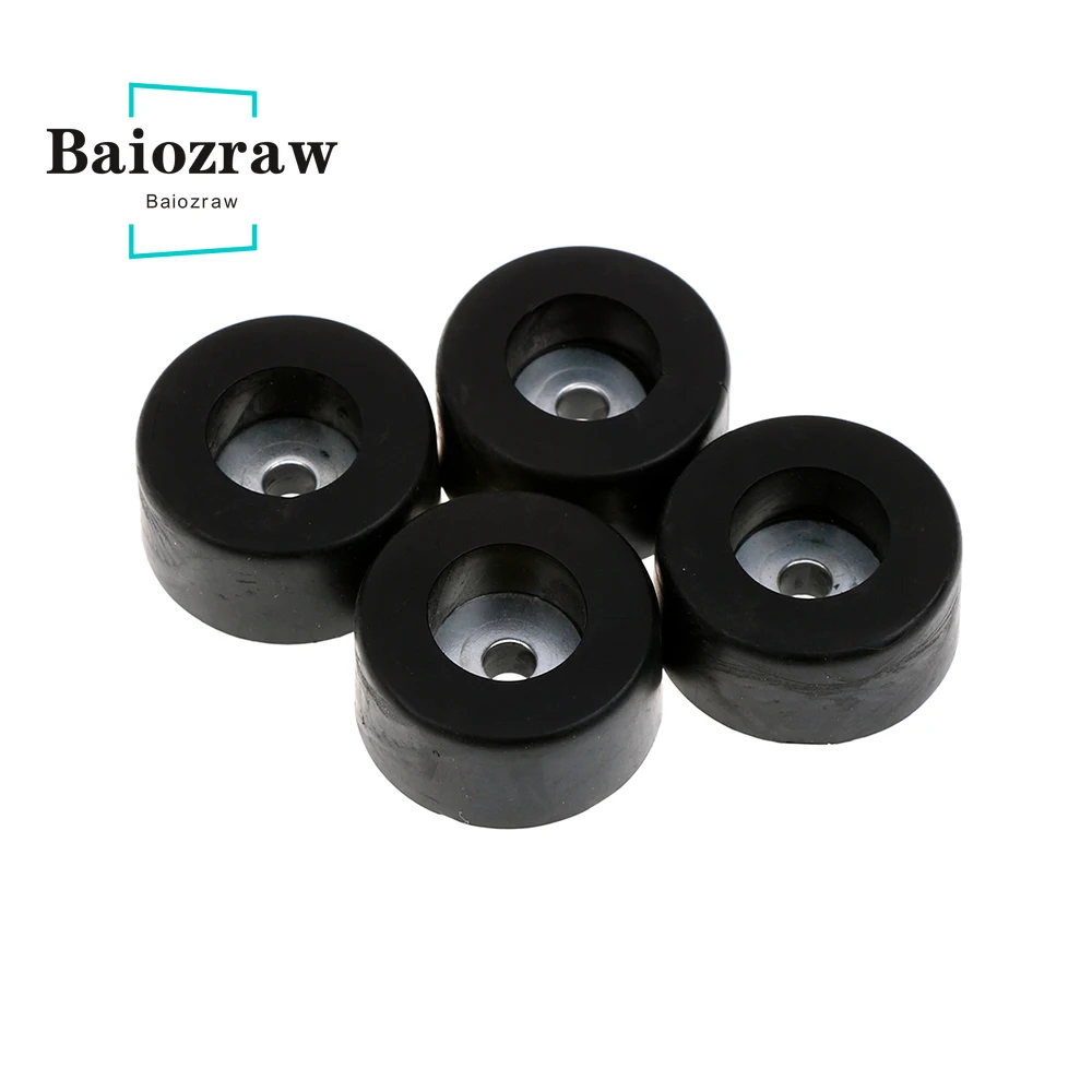 Baiozraw-Trident 3D Printer Rubber Feet, Cor Preta, Damper Pad, Peças para Voron Trident, Peças, 38mm X 19mm, 4pcs