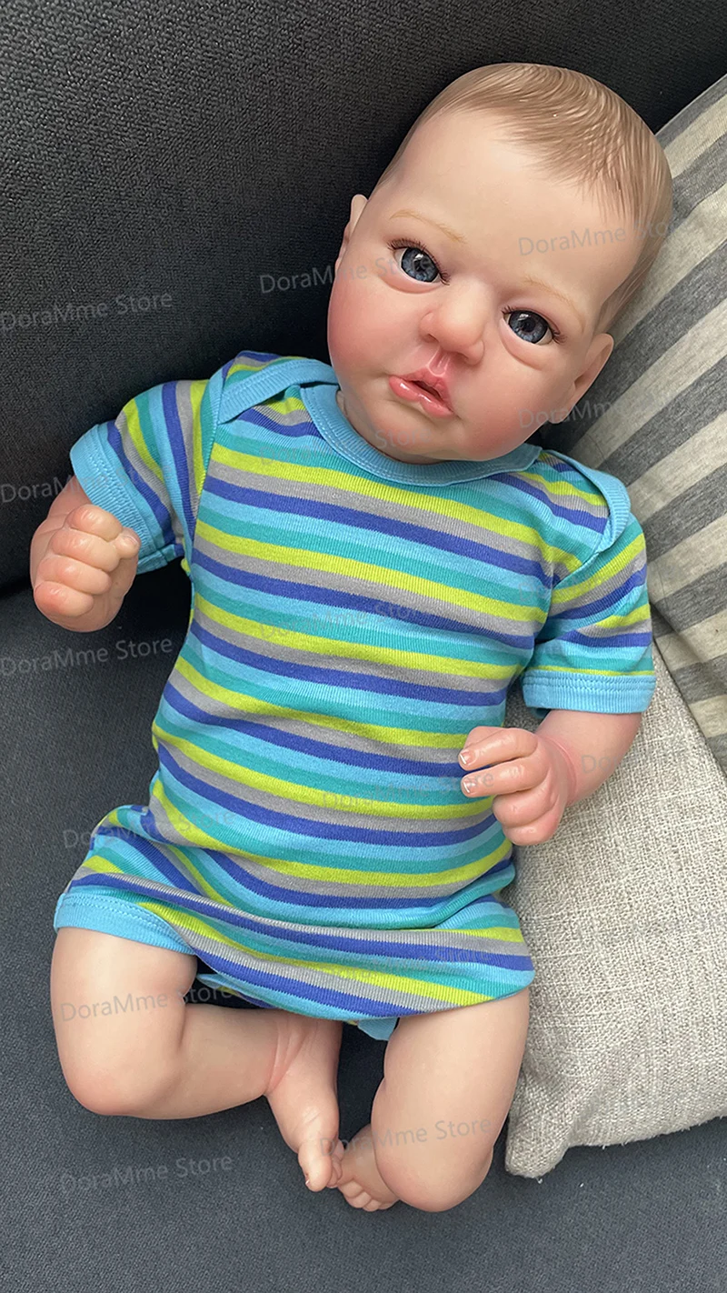 

19inch Finished Reborn Baby Doll Evi Realistic Awake Baby 3D Skin with Visible Veins High Quality Dolls Muñeca Bebé Reborn