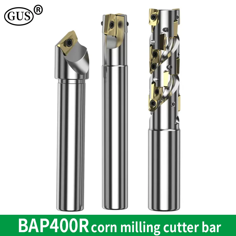 EAP BAP 400R Corn Milling Cutter Bar 90 degree Roughing End Face Helical for APMT1604 Carbide Insert CNC Lathe Parts Tool Holder