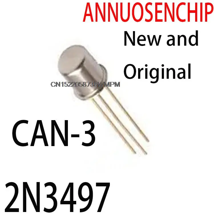 10PCS 120V, PNP, SMALL SIGNAL TRANSISTOR, CAN-3, 2N3497