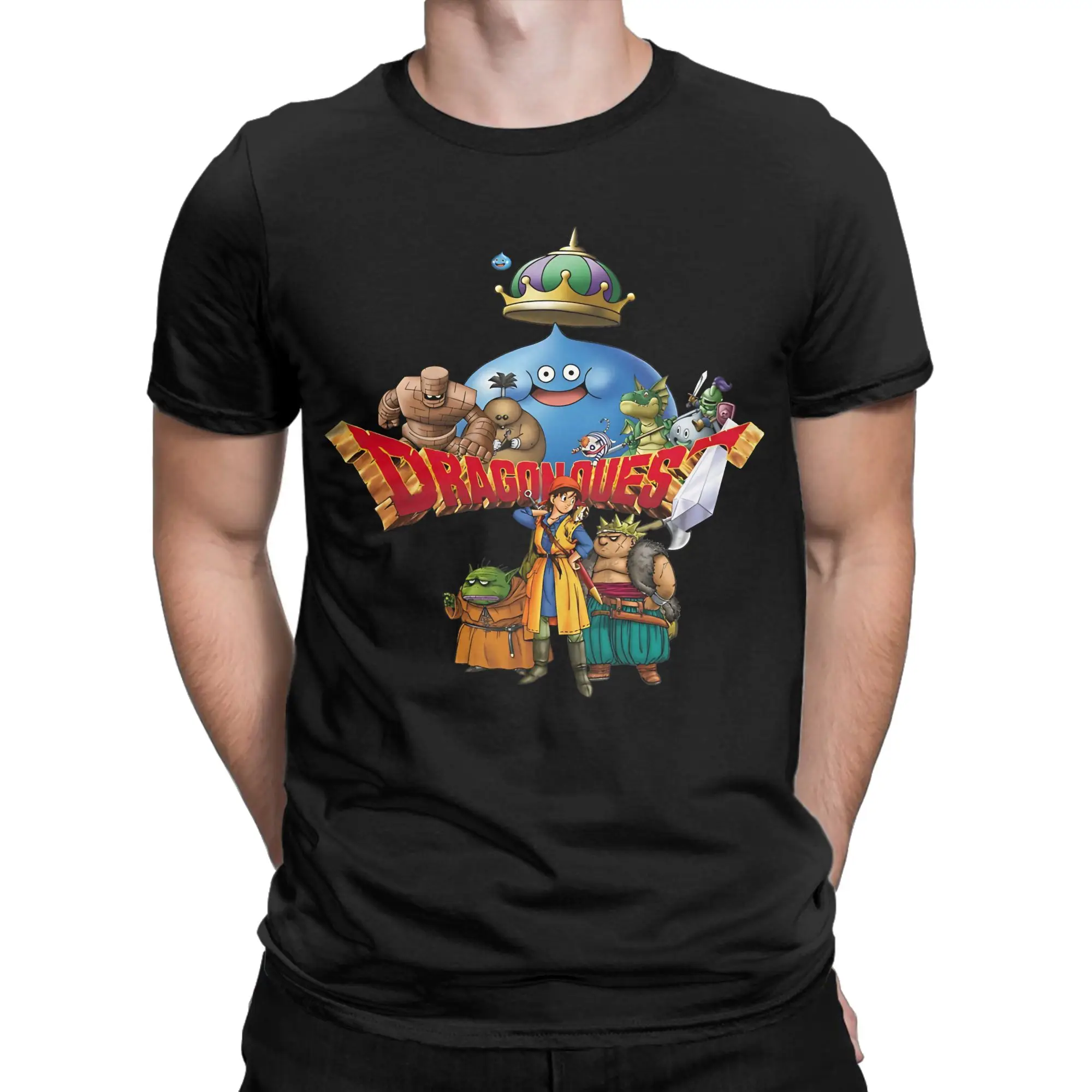 Mens Womens Dragon Quest slime T Shirt Pure Cotton New Arrival Tee Shirts  Clothing Outfits