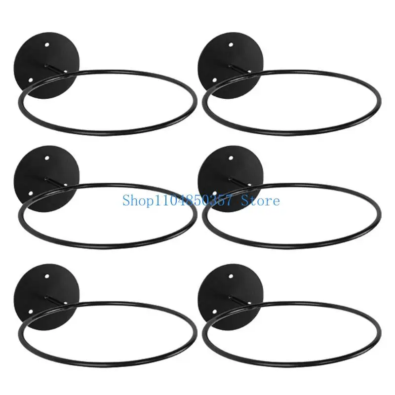 

5asd 6Pcs Ball Rack for Basketball Soccer Volleyball Wall Storage Display Football
