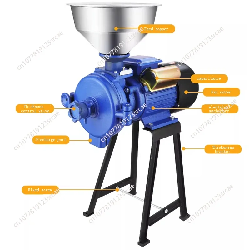 Electric Grinding Machine Grain Spice Corn Dry Food Mill Mill Commercial for Home Medicine Flour Powder Crusher