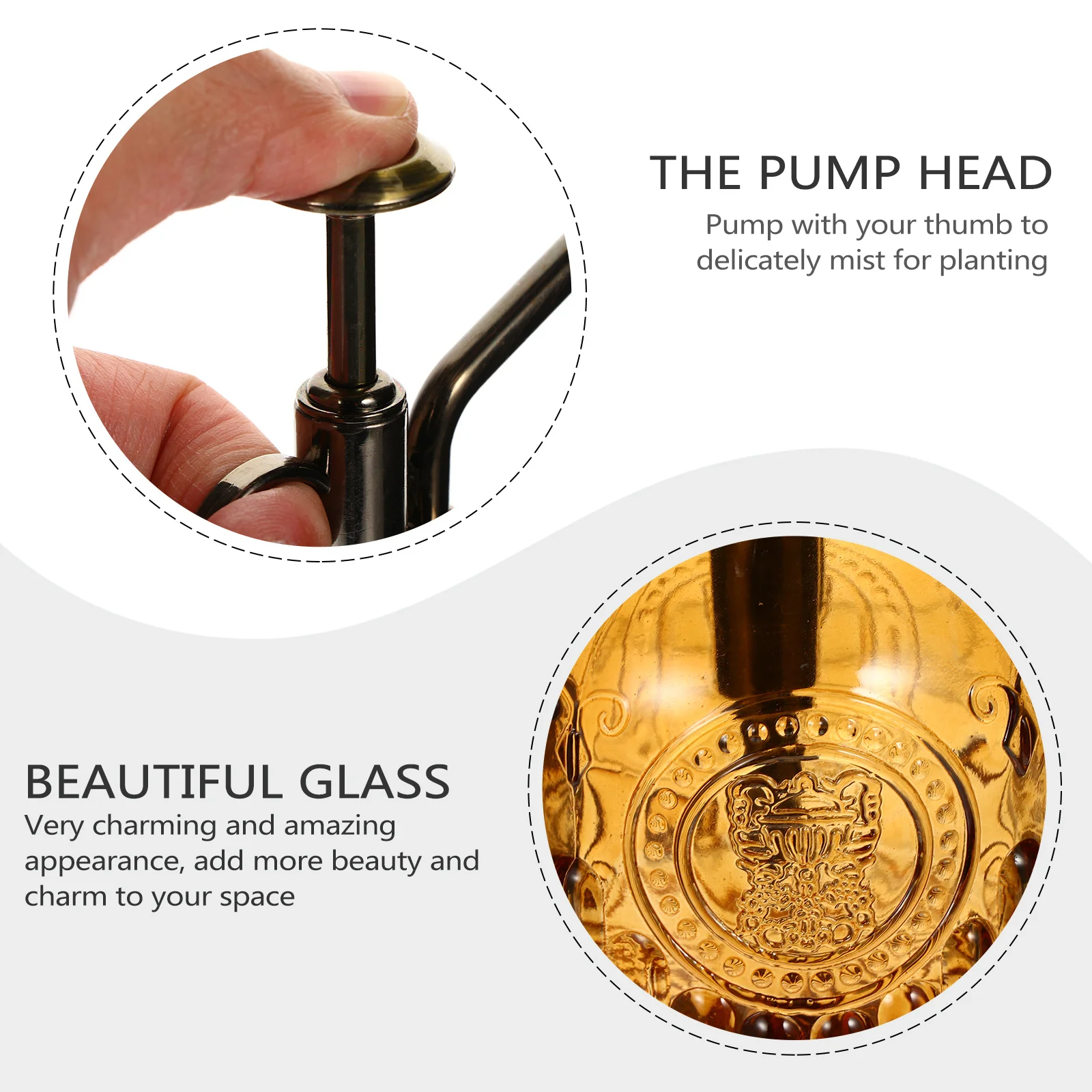 

Watering Can Indoor Plant Mister Misters Spray Atomizer Sprayer Brown Garden Bottle