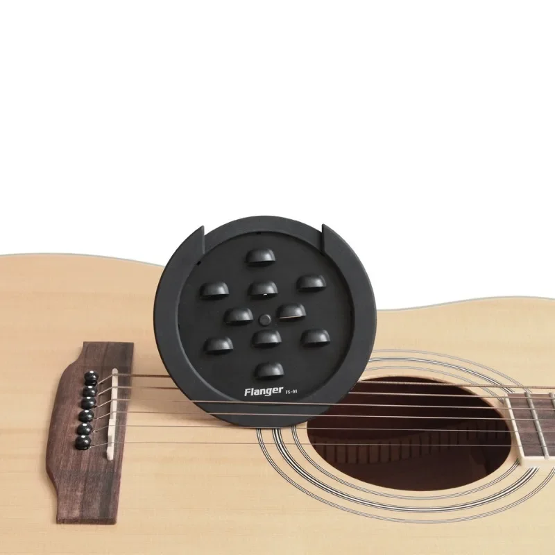 Flanger FS-08 Guitar Soundhole Sound Hole Cover Block Feedback Buffer Black 100 mm Tone Holes EQ Acoustic Folk Guitars Accessory