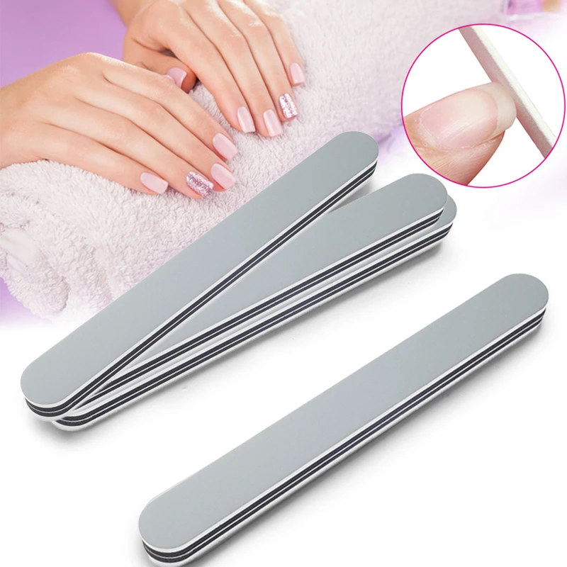 Professional Nail Files/Sandpaper Buffers Slim Crescent Grit 180/240 Tools Disposable Cuticle Remover Callus Polish Pack