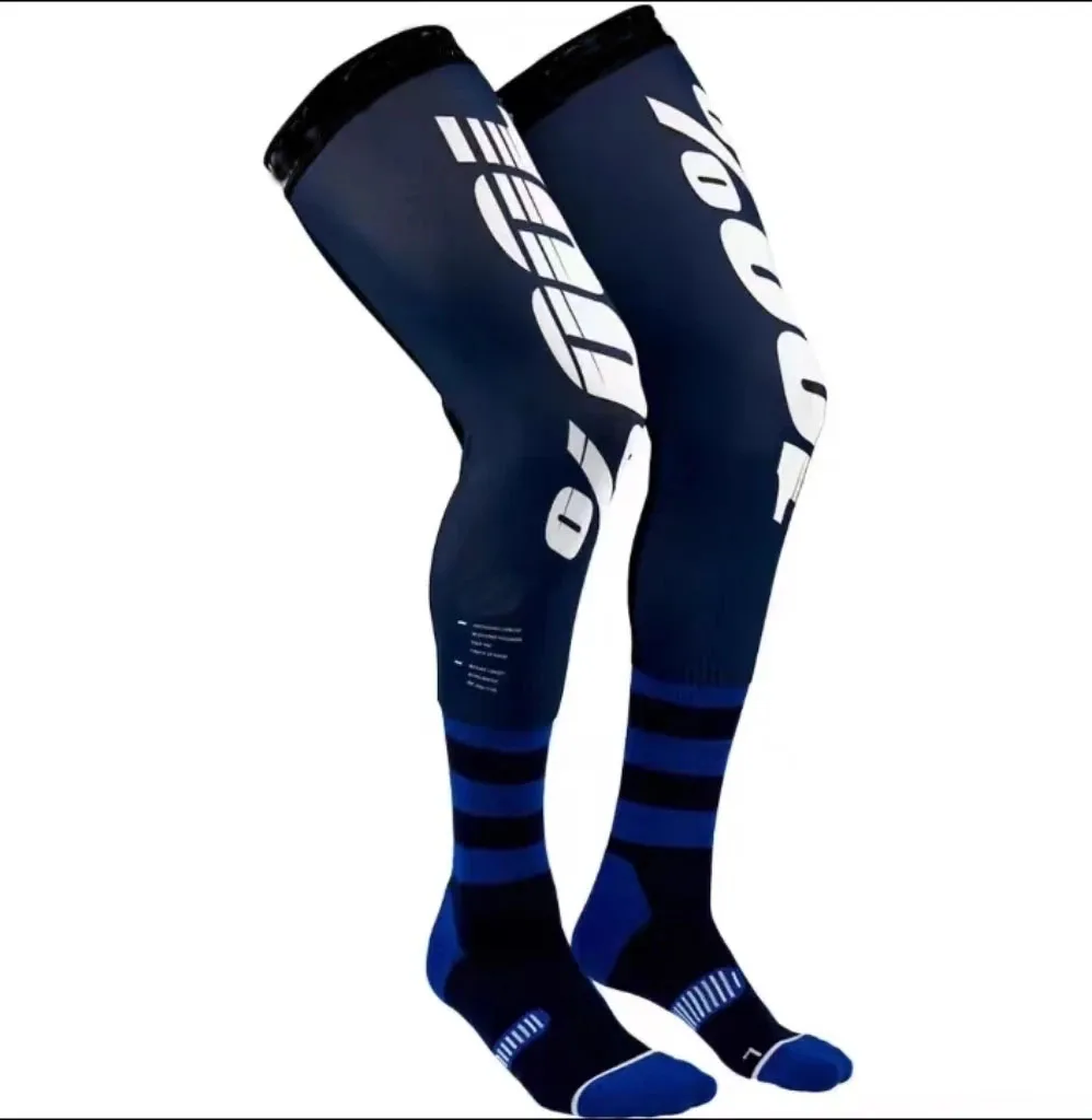 New 2025 Motorcycle Compression Knee Brace enduro Sock Top Motocross Socks MTB ATV MX Knee Protection Sport moto sock Anti-Skid