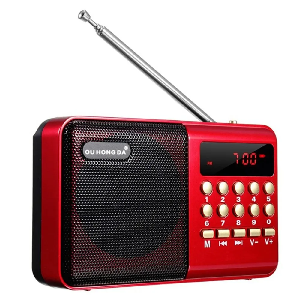 

Мини-портативное радио K11, портативный цифровой FM-плеер с USB, TF, MP3, динамик, перезаряжаемое FM-радио для пожилых людей, дропшиппинг