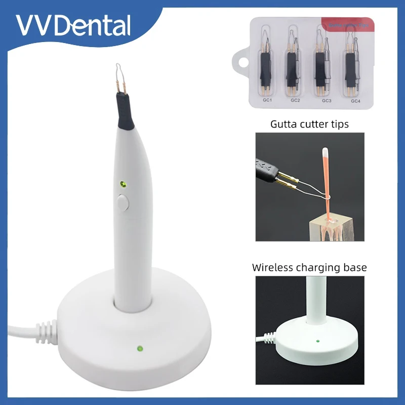 Dental Gutta Percha Tooth Gum Cutter Endo Gutta Cutter Dissolved Breaker Cutter With 4 Tips Fuse Oral Gum Heated Pen Dental Tool